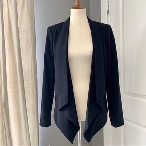 Calvin Klein drape front classic black blazer